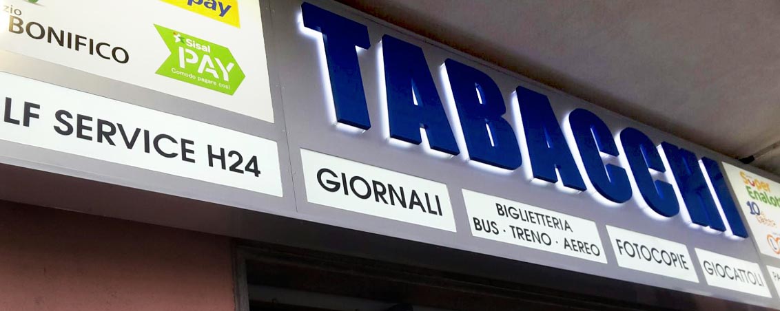 Insegne per Tabacchini