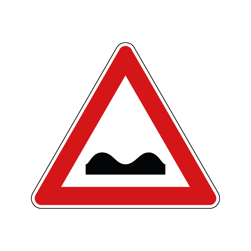 00000001 - Segnale di pericolo - Strada deformata - Figura 1