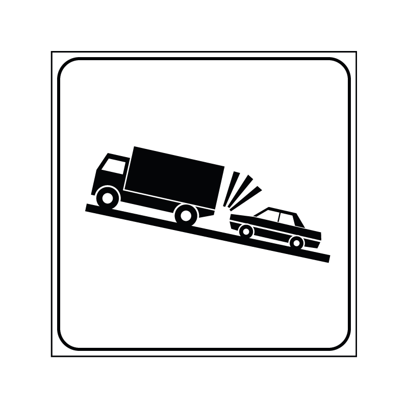 00000006l - Pannello integrativo - Indicazioni - Autocarri in rallentamento - Figura 6l