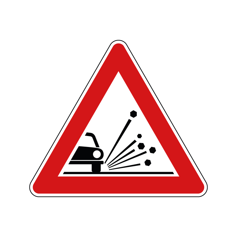 00000022 - Segnale di pericolo - Strada sdrucciolevole - Figura 22