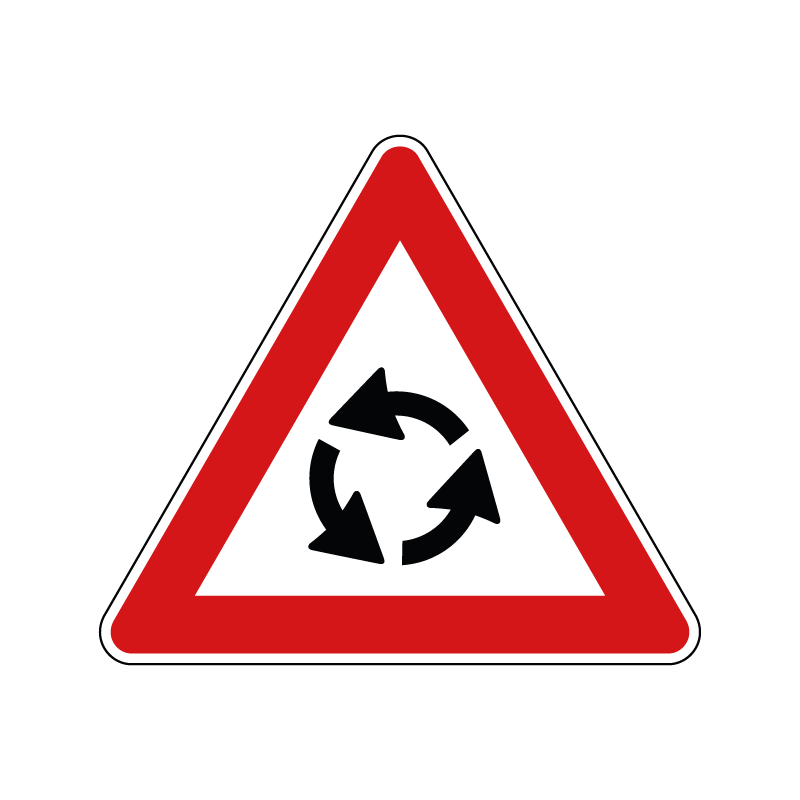 00000027 - Segnale di pericolo - Circolazione rotatoria - Figura 27