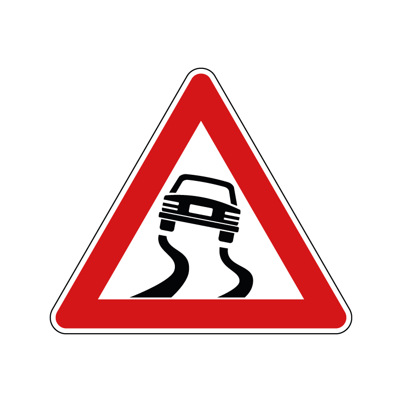 00000029 - Segnale di pericolo - Materiale instabile sulla strada - Figura 29