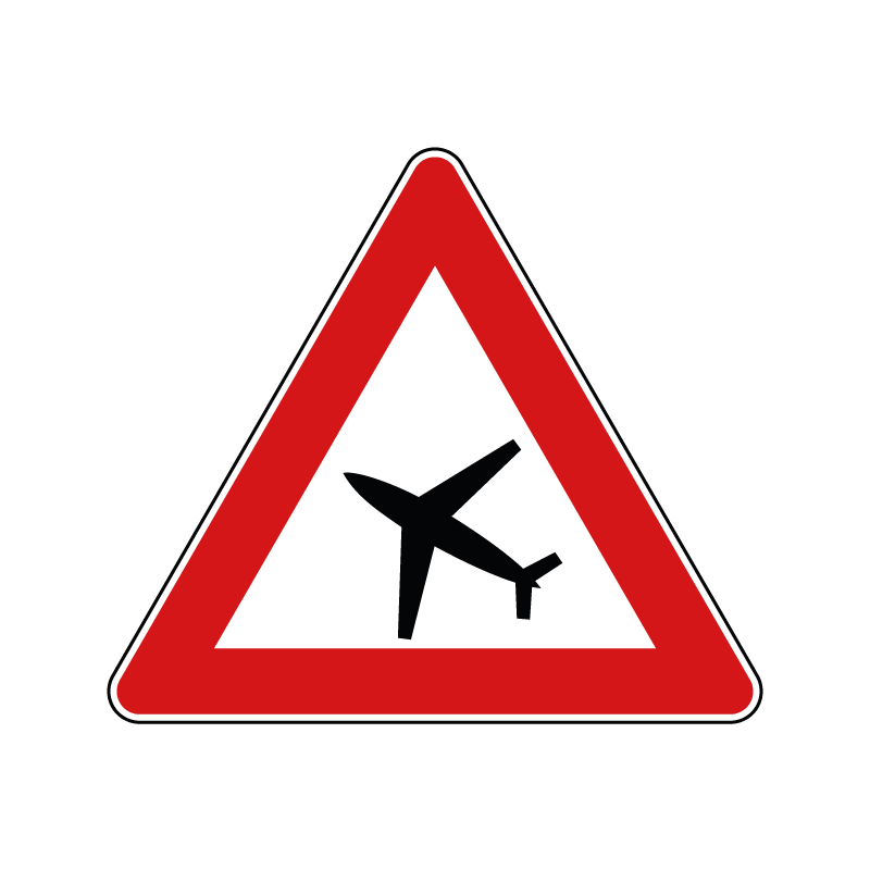 00000032 - Segnale di pericolo - Aeromobili - Figura 32