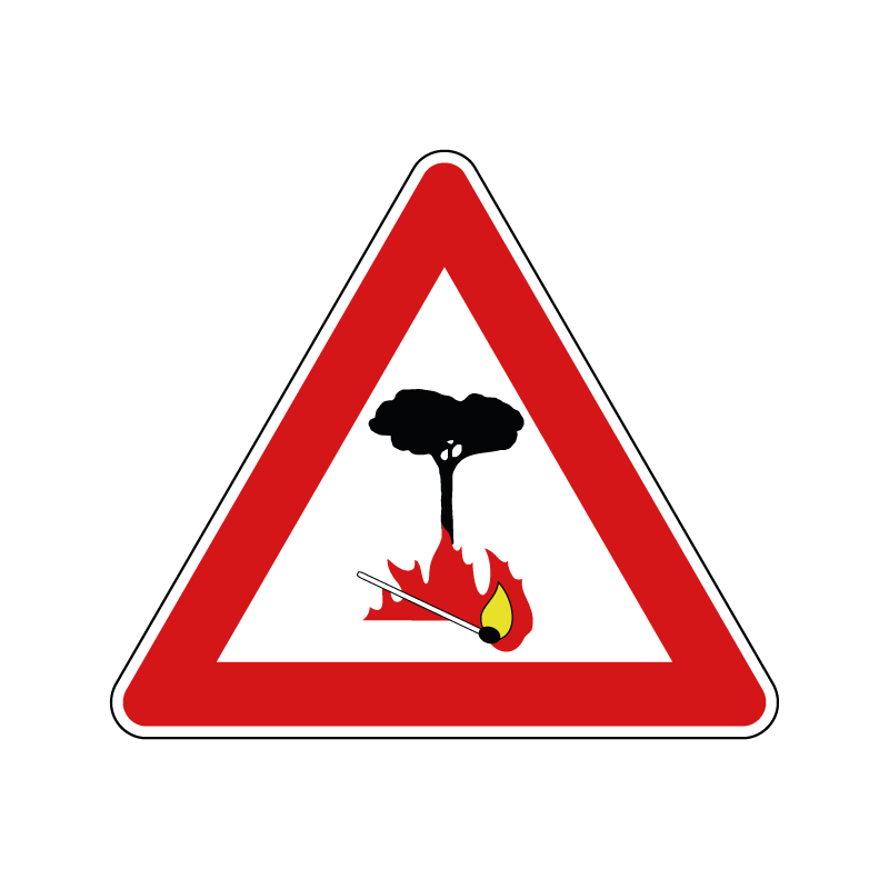 00000034 - Segnale di pericolo - Pericolo di incendio - Figura 34
