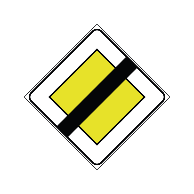 00000042 - Segnale di precedenza - Fine del diritto di precedenza - Figura 42