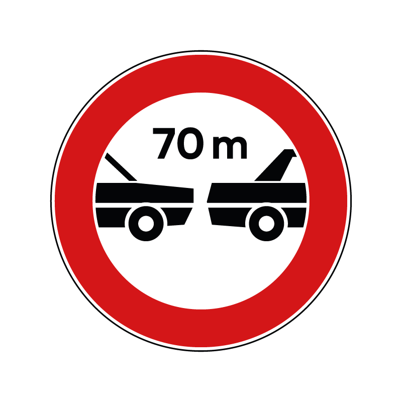 00000049 - Segnale di divieto generico - Distanziamento minimo obbligatorio  - Figura 49