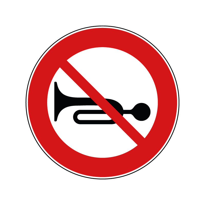 00000051 - Segnale di divieto generico - Divieto di segnalazioni acustiche - Figura 51