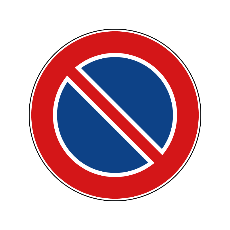 00000074 - Segnali di fermata, di sosta e di parcheggio - Divieto di sosta - Figura 74