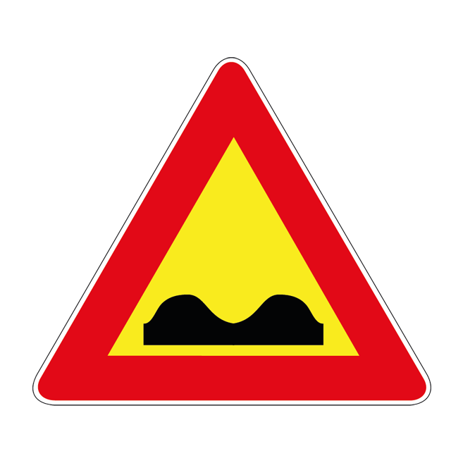 00000389 - Segnale di pericolo temporaneo - Strada deformata - Figura 389