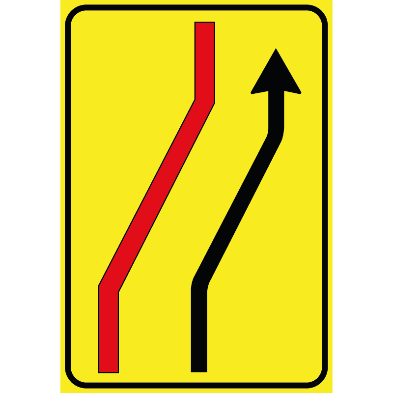 Segnale Per Cantieri Mobili - Segnale di carreggiata chiusa - Figura 412C - Cod. 000412C