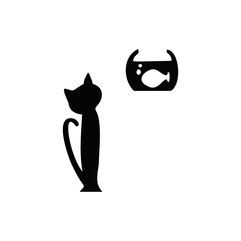 Gatto - Adesivo - cod. 00700109