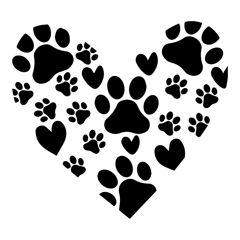 Cuore Impronte - Adesivo - cod. 00700119