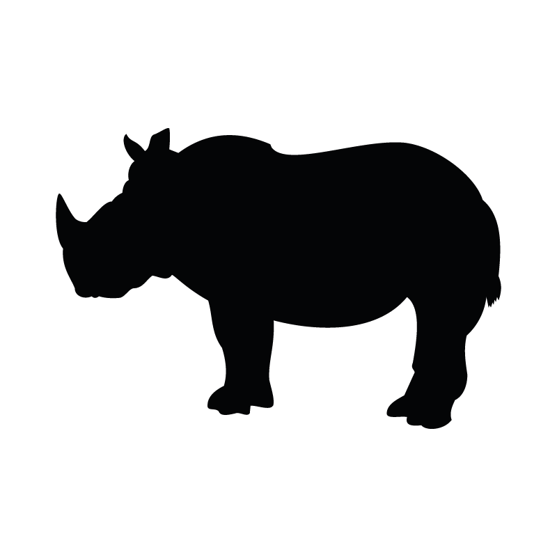 Rinoceronte - Adesivo - cod. 00700134
