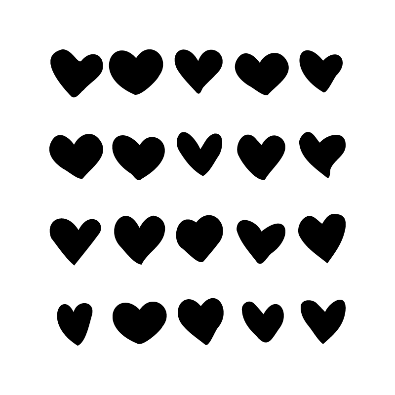 KIT Cuori - Adesivo - cod. 00700210