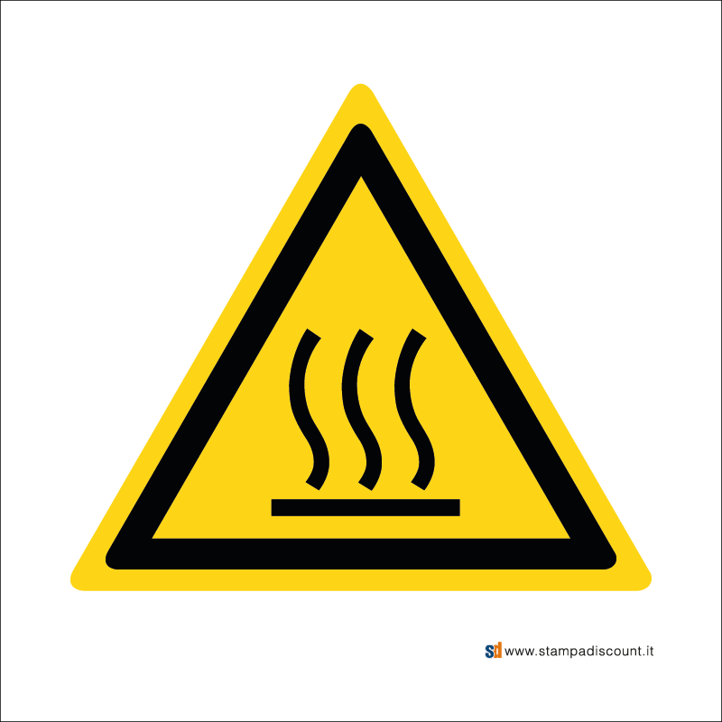 Pericolo superficie calda - Bordo Macchina