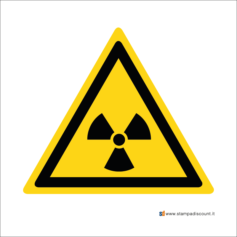 Pericolo materiale radioattivo o radiazioni ionizzanti - Bordo Macchina