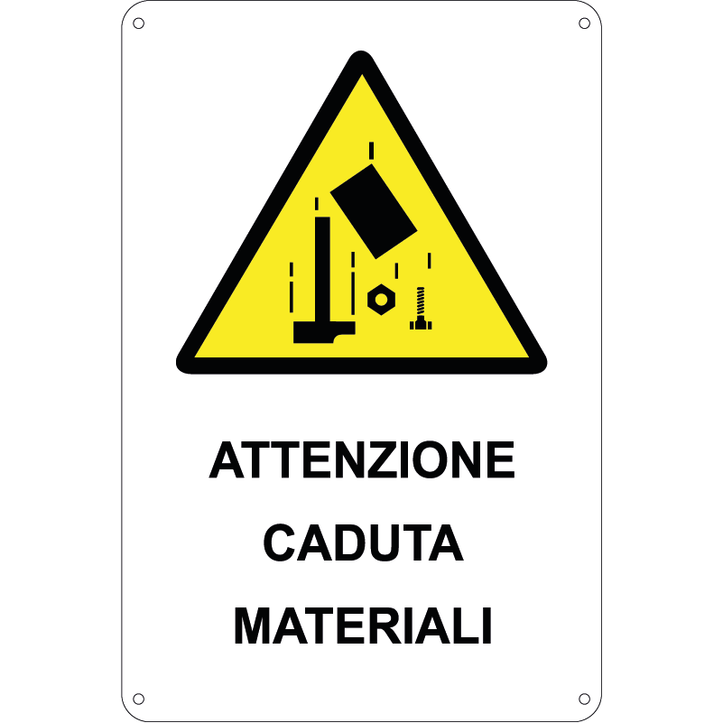 Attenzione caduta materiali