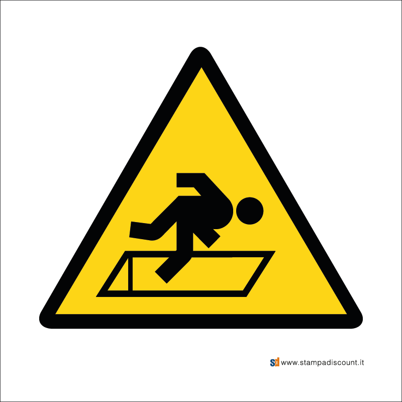 Pericolo di caduta apertura nel suolo - Bordo Macchina