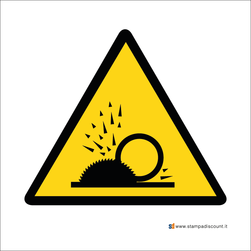 Pericolo proiezioni di schegge - Bordo Macchina