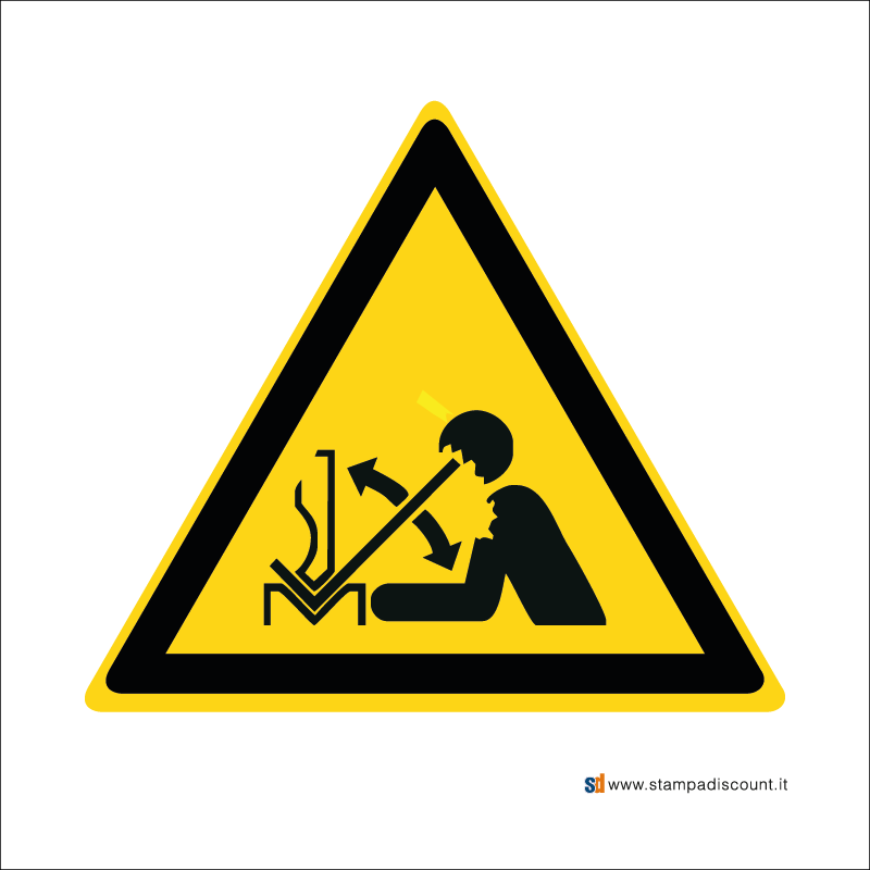 Pericolo rapido movimento del pezzo in pressa piegatrice - Bordo Macchina