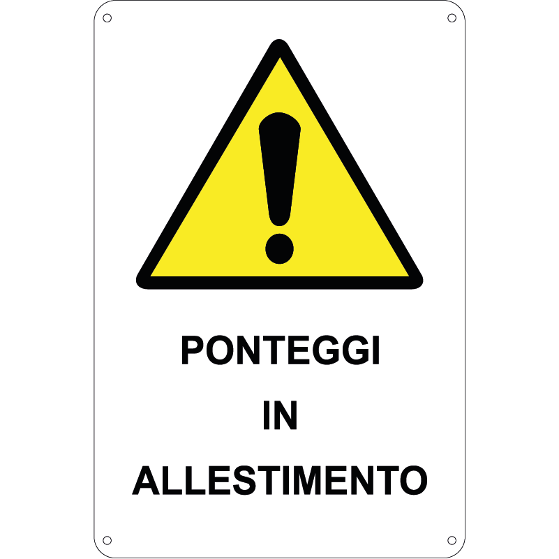 Ponteggi in allestimento