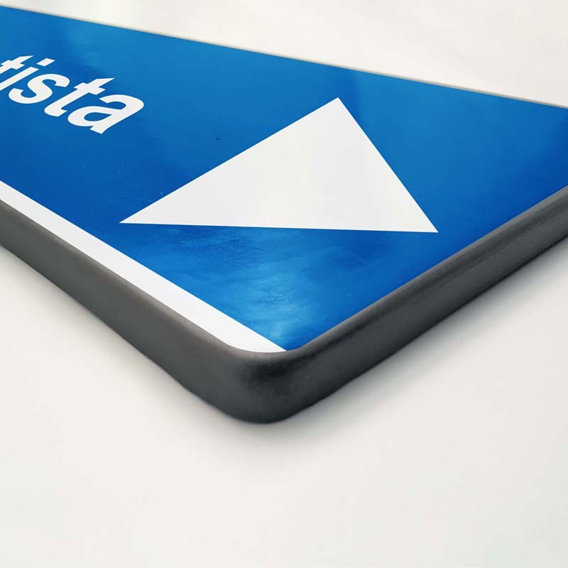 Cartello Pubblicitario 100x25 personalizzato lamiera scatolata