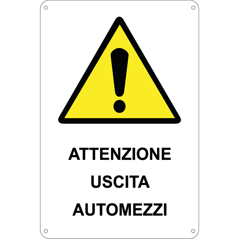 Attenzione uscita automezzi