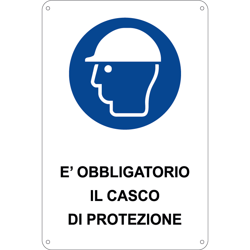 E' obbligatorio il casco di protezione