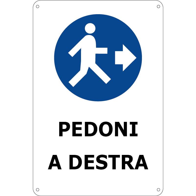 Pedoni a destra