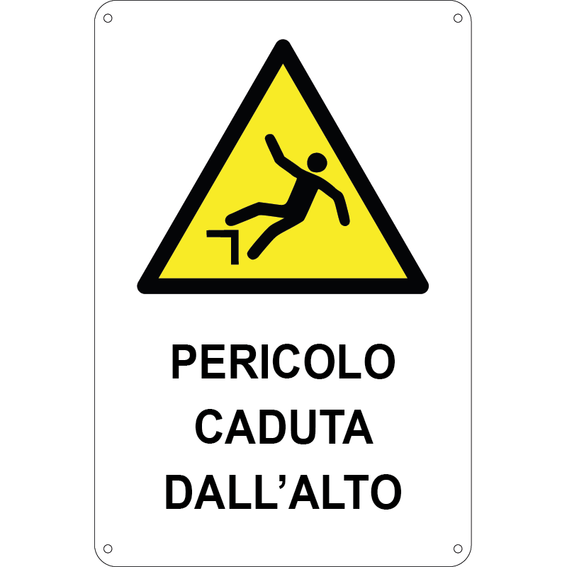 Pericolo caduta dall'alto