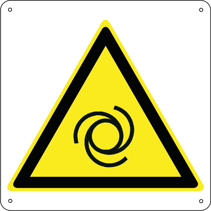 Pericolo avviamento automatico quadrato