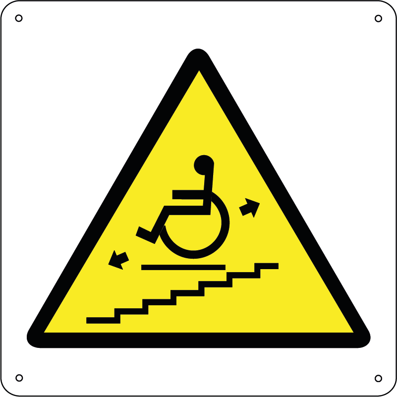 Pericolo servoscala quadrato