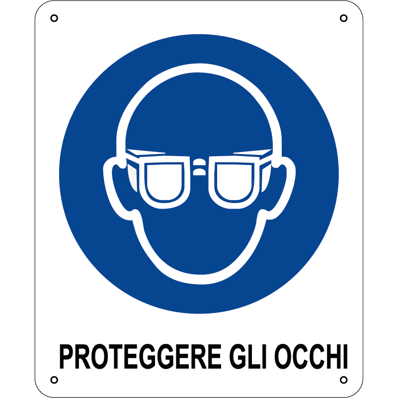 Proteggere gli occhi verticale