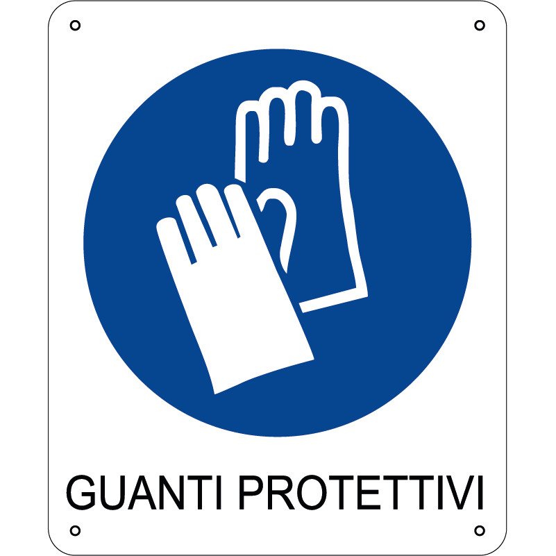 Guanti protettivi verticale