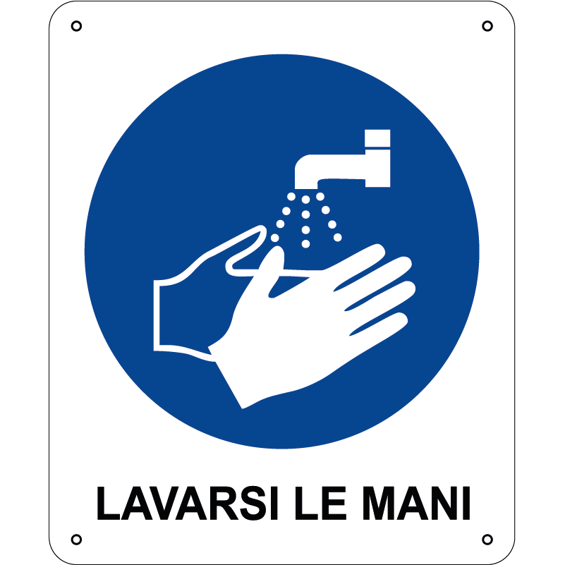 Lavarsi le mani verticale