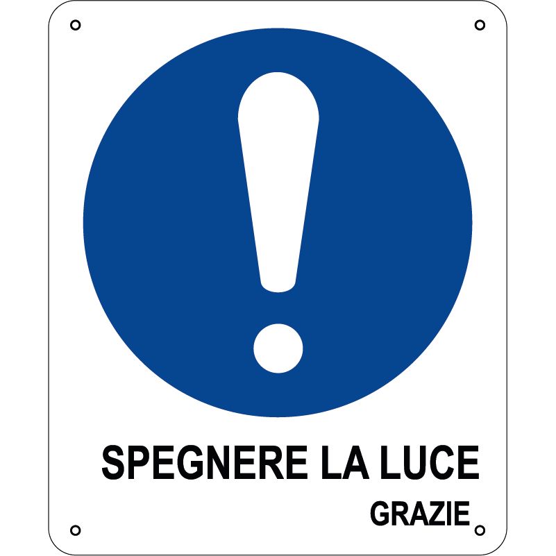 Spegnere la luce grazie verticale