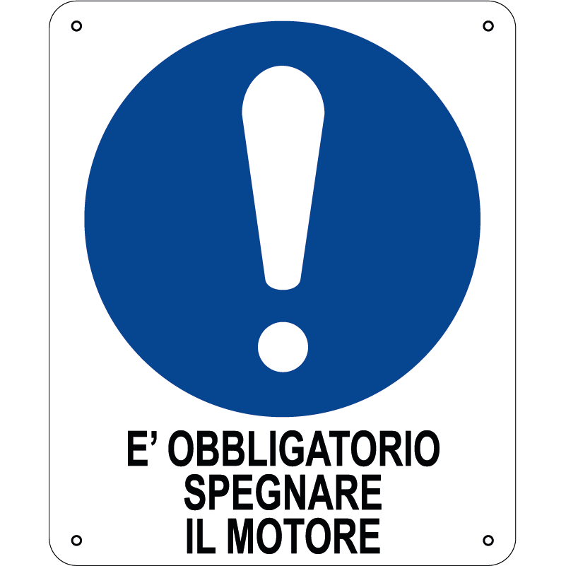 E' obbligatorio spegnere il motore verticale