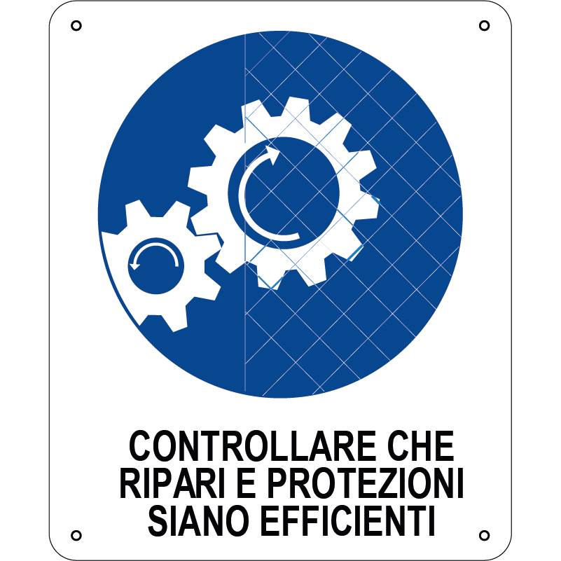 Controllare che ripari e protezioni siano efficienti verticale