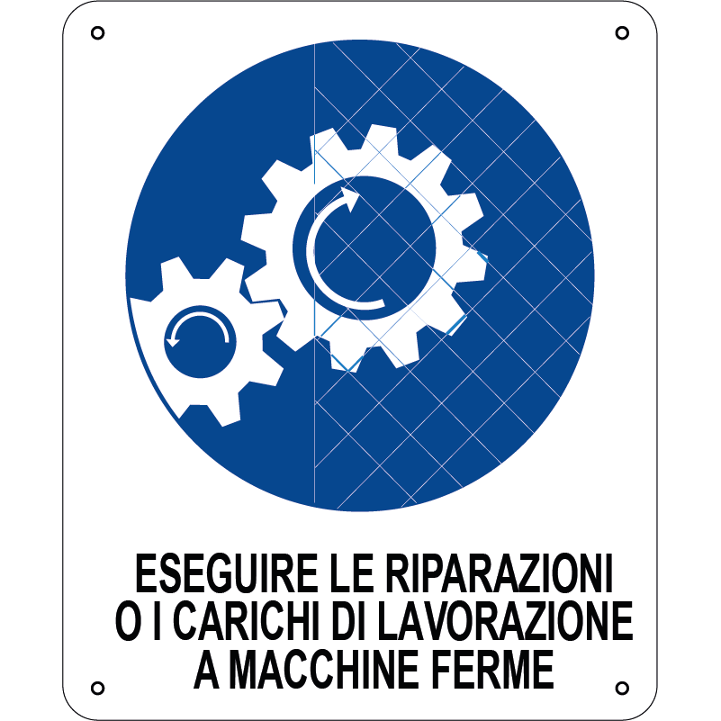 Eseguire le riparazioni o i carichi di lavorazione a macchine ferme verticale