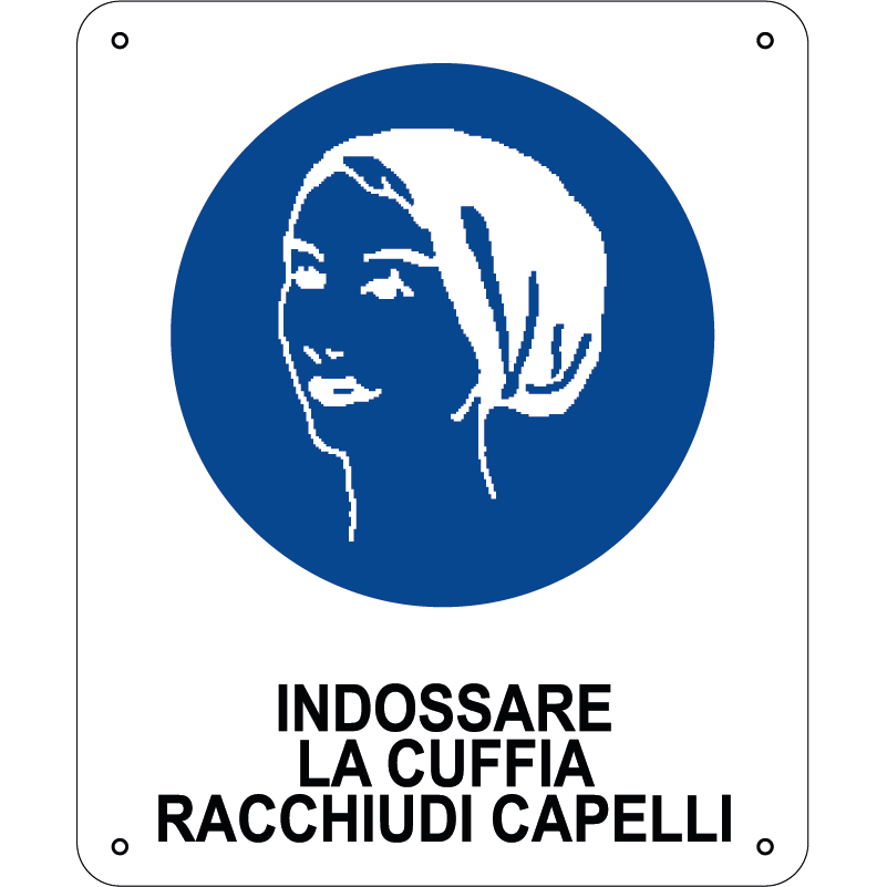 Indossare la cuffia racchiudi capelli verticale