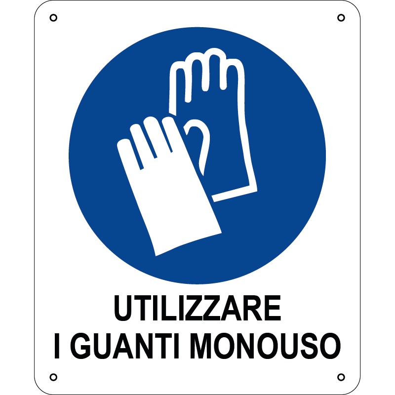 Utilizzare i guanti monouso
