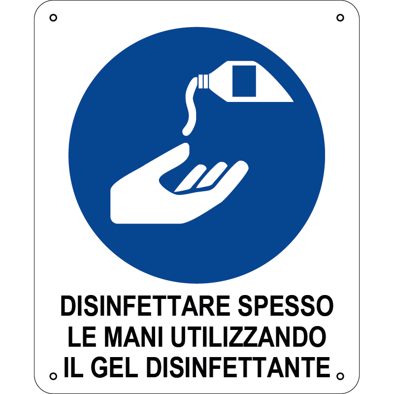 Disinfettare spesso le mani utilizzando il gel disinfettante