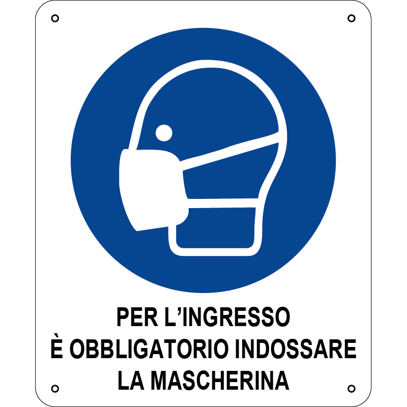 Per l'ingresso è obbligatorio indossare la mascherina