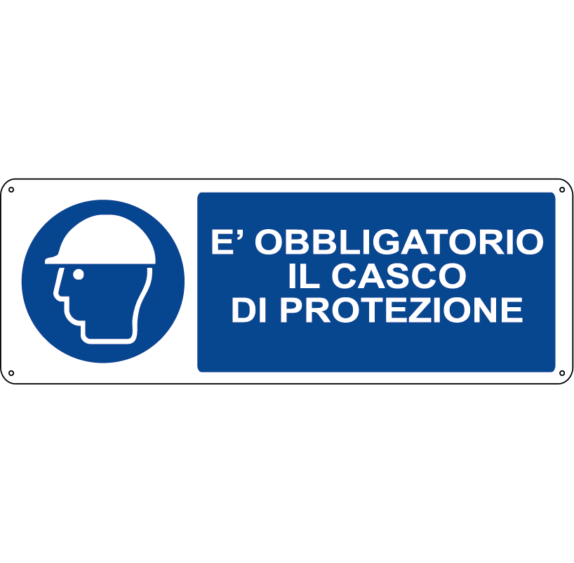 E' obbligatorio il casco di protezione orizzontale