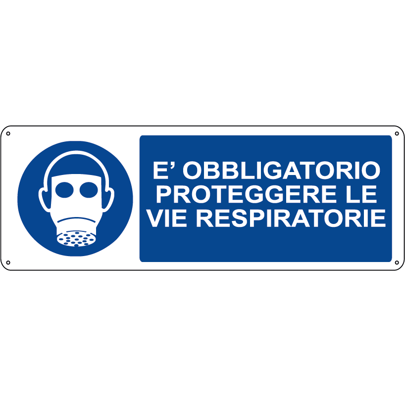 E' obbligatorio proteggere le vie respiratorie orizzontale