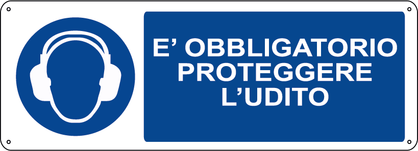 E' obbligatorio proteggere l'udito orizzontale