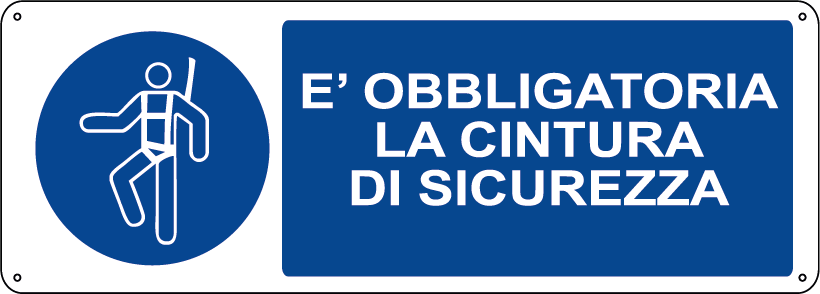 E' obbligatoria la cintura di sicurezza orizzontale