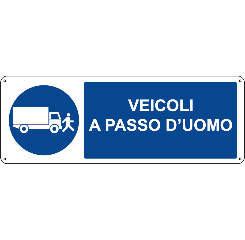 Veicoli a passo d'uomo orizzontale