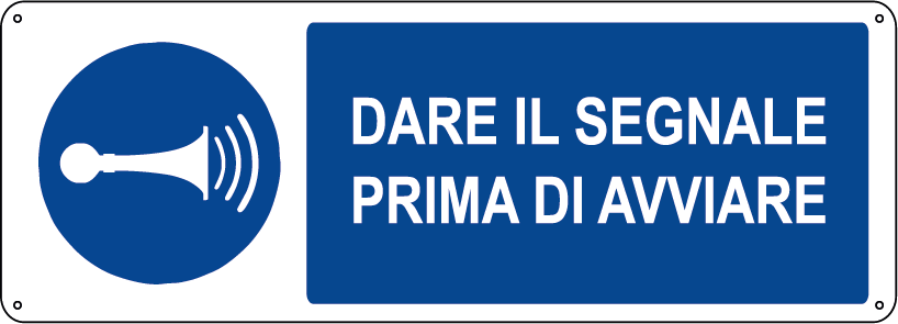 Dare il segnale prima di avviare orizzontale