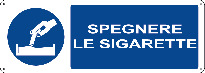 Spegnere le sigarette orizzontale